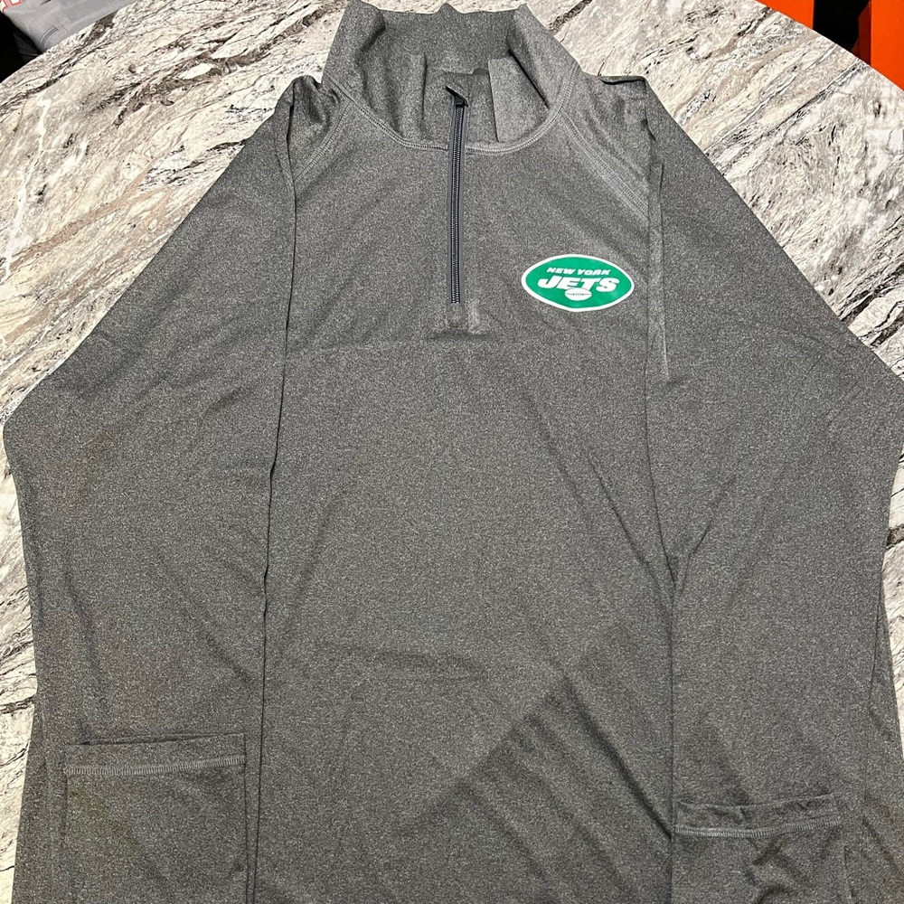 New York jets Gray quarter zip